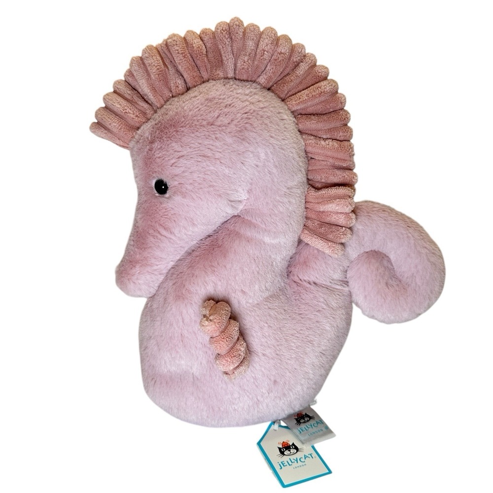 Jellycat Sienna Seahorse Medium 11" Pink Plush NWT Retired Rare HTF SIEN3S